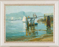 Alan Wolton; Wooden Jetty, Simonstown