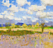 George Devlin; Landscape with Field