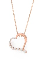 Diamond heart pendant