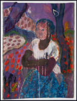 Mostaff Muchawaya; Abstract Landscape with Figure, diptych