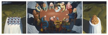 Diek Grobler; The Last Supper, triptych