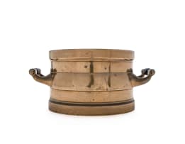 A Transvaal brass Imperial peck measure, 1896