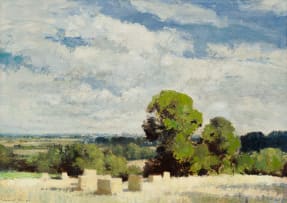 Edward Seago; The Harvest Field – Norfolk