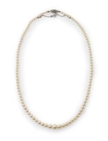 Single strand pearl necklace
