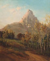 Edward Clark Churchill Mace; Landscape with Mountain in the Distance