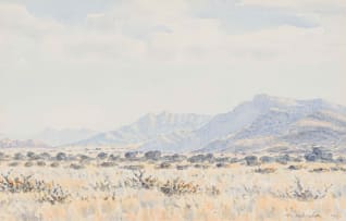 Herbert Diener; Landscape with Mountains, Namibia