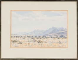 Herbert Diener; Landscape with Mountains, Namibia