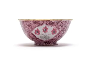 Hylton Nel; Pink bowl with face motif