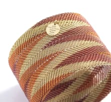 A Threads of Africa copper and brass woven bangle