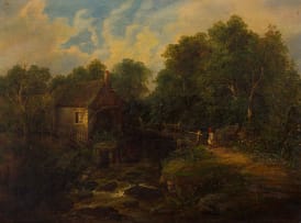 Follower of Thomas Smythe; Landscape with House and Figure