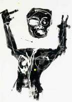 Stompie Selibe; Abstract Figure in Black