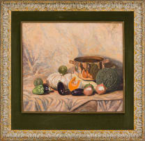 Martin Koch; Still Life with Vegetables and Copper Pot