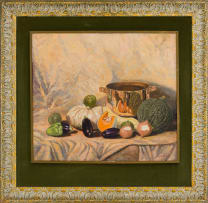 Martin Koch; Still Life with Vegetables and Copper Pot