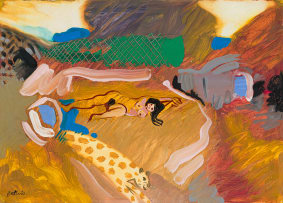 Walter Battiss; Woman and Leopard
