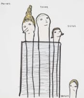 David Shrigley; Untitled (Mother, Father, Sister, Brother)