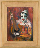 Carl Büchner; Clown with Banjo