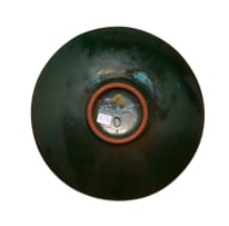 Kalahari Studio; Plate decorated with Ndebele triangular pattern