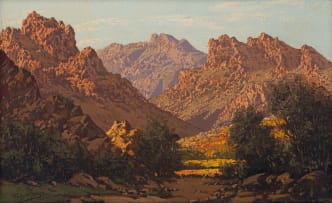 Tinus de Jongh; Mountainous Landscape