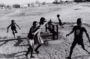 Paul Alberts; Children Pumping Water, Phokeng, North West Province, 1980