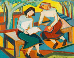 Bettie Cilliers-Barnard; Women Reading