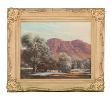 Tinus de Jongh; Landscape with Mountains and Trees