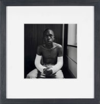 David Goldblatt; Fifteen-year-old Lawrence Matjee after his assault and detention by the Security Police, Khotso House, De Villiers Street