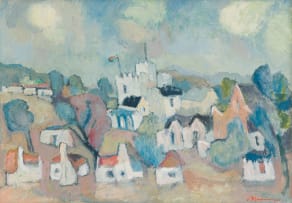 Piet Kannemeyer; Landscape with Castle