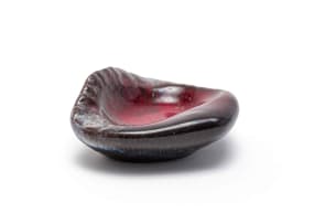 Kalahari Studio; Ashtray with red and black patterning