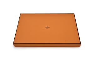 Arielle de Brichambaut; Bleus d'Ailleurs platter for Hermes