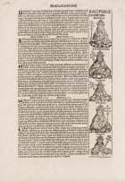 Unknown Artist; Collection of Woodcuts; Chronicle of the World 1493, nine