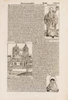 Unknown Artist; Collection of Woodcuts; Chronicle of the World 1493, nine
