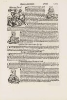 Unknown Artist; Collection of Woodcuts; Chronicle of the World 1493, nine