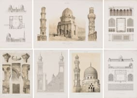 Unknown Artist; Collection of Emile Prisse d'Avennes Prints; Arab Art: eight