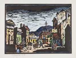 Gregoire Boonzaier; Street Scene, Malay Quarter