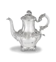 A William IV silver coffee pot, Charles Reily & George Storer, London, 1837