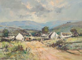 Christiaan Nice; Cottages by a Roadway