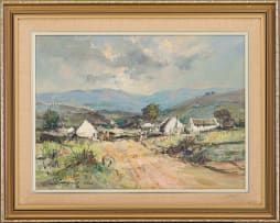 Christiaan Nice; Cottages by a Roadway