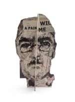 William Kentridge; Head I, Four Paper Heads Series