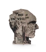 William Kentridge; Head I, Four Paper Heads Series