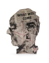 William Kentridge; Head I, Four Paper Heads Series