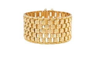 Flat open work bracelet