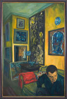 Jan du Toit; Self Portrait with the Art of Christo Coetzee