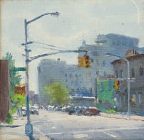 Nicholas Evans-Cato; Street Scene with Traffic Light