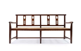 A Cape Neo-classical stinkwood rusbank, 19th century