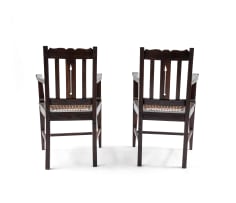 A pair of Transvaal armchairs, 19th century