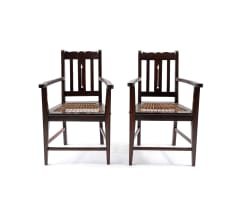 A pair of Transvaal armchairs, 19th century