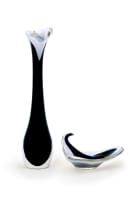 Paul Kedelv - Flygsfors; Coquille vase and ashtray, 1955