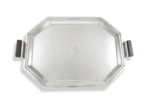 A George VI silver tray, maker's initials K & L, Birmingham, 1938