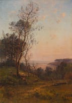 Louis-Aimé Japy; Sheep on a Hillside