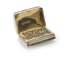 A George IV silver vinaigrette, Nathaniel Mills, Birmingham, 1829